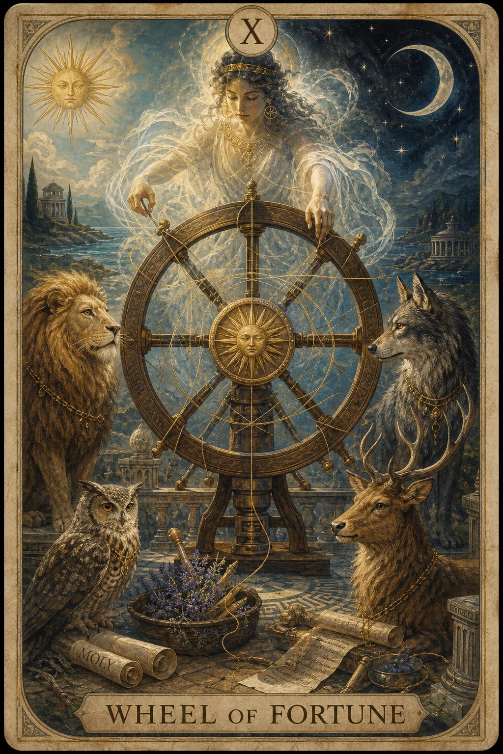 Wheel of Fortune reimagined as The Turning Loom