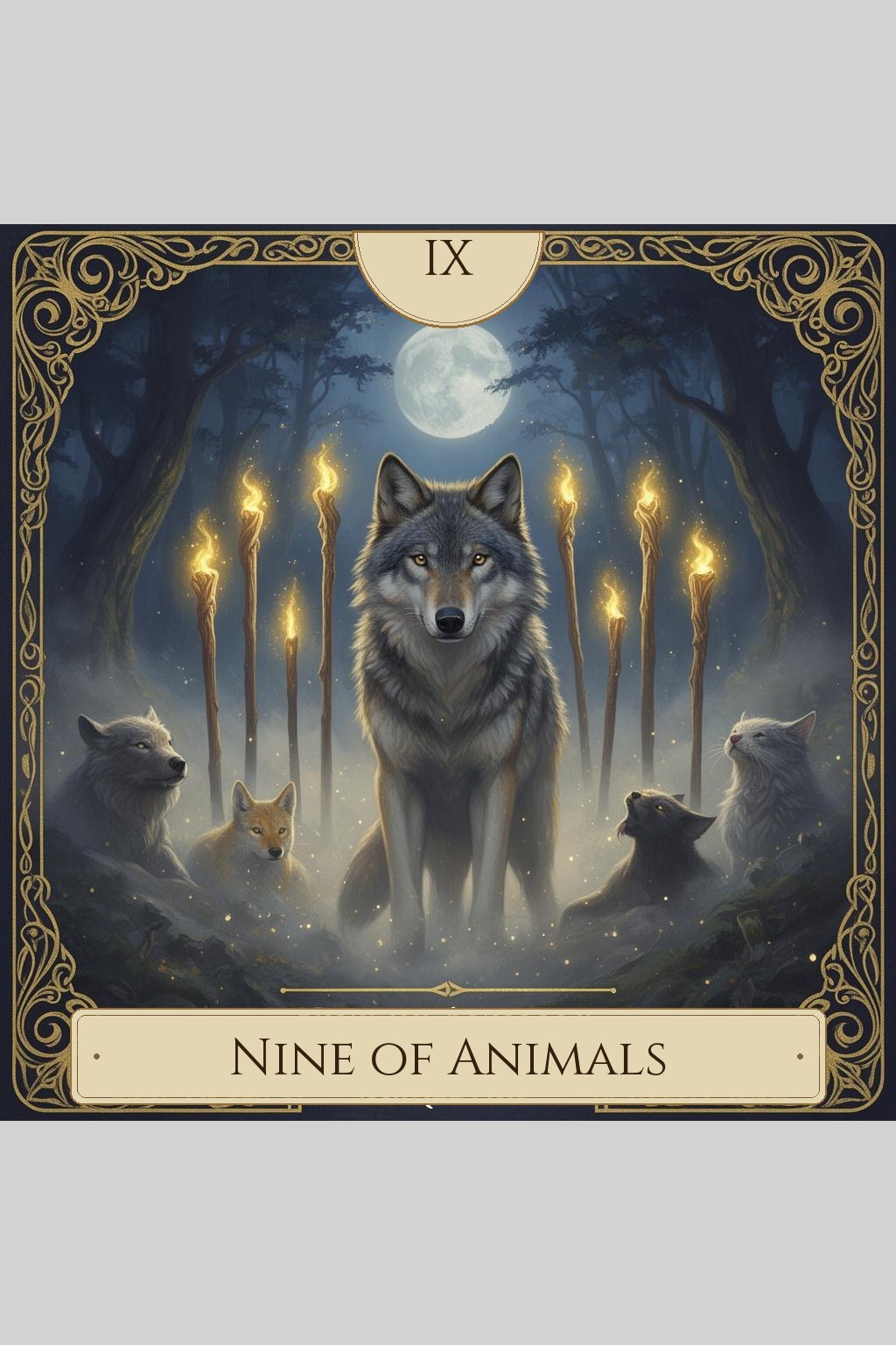 Nine of Animals